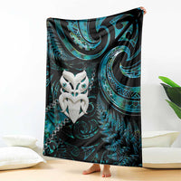 New Zealand Aotearoa Blanket Maori Wheku Paua Shell Glitter Turquoise LT05 - Polynesian Pride