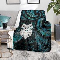 New Zealand Aotearoa Blanket Maori Wheku Paua Shell Glitter Turquoise LT05 - Polynesian Pride