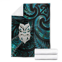 New Zealand Aotearoa Blanket Maori Wheku Paua Shell Glitter Turquoise LT05 - Polynesian Pride