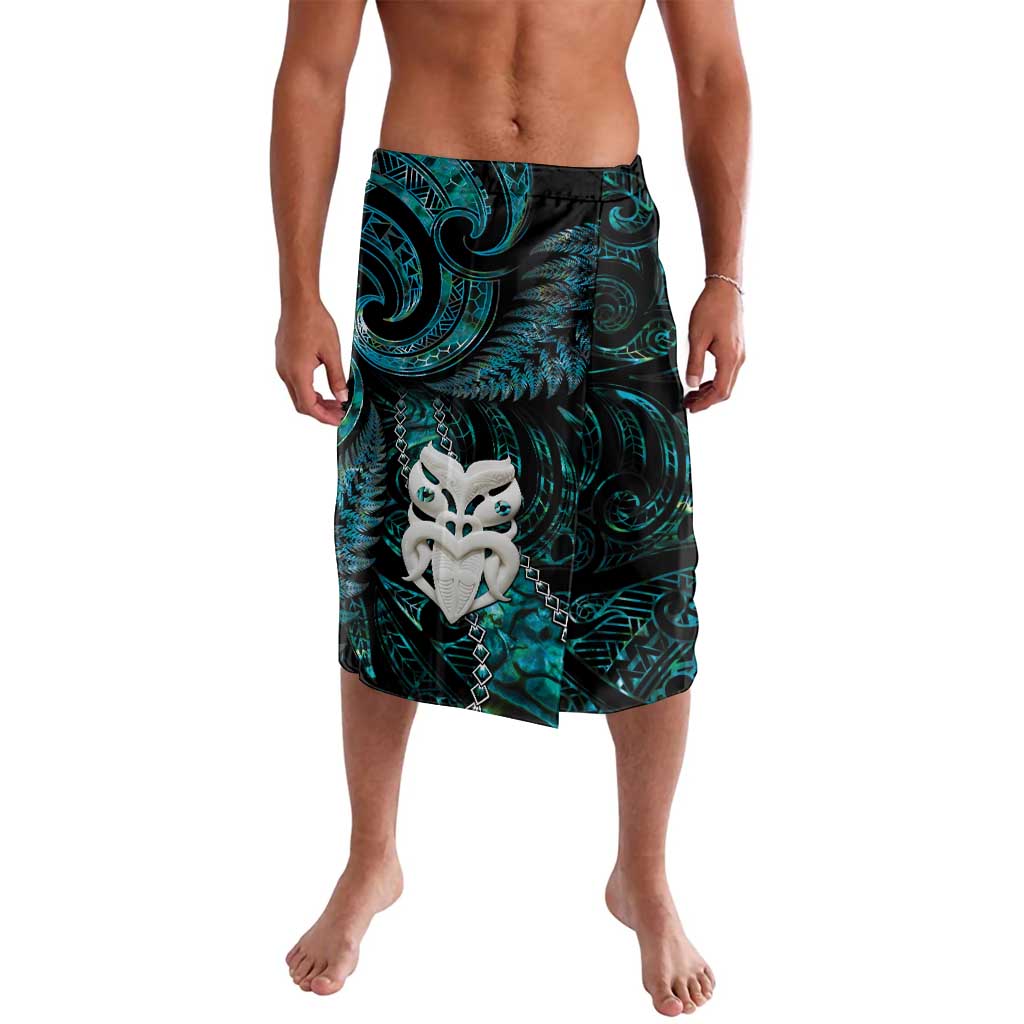 New Zealand Aotearoa Lavalava Maori Wheku Paua Shell Glitter Turquoise LT05 Turquoise - Polynesian Pride