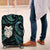 New Zealand Aotearoa Luggage Cover Maori Wheku Paua Shell Glitter Turquoise