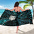 New Zealand Aotearoa Sarong Maori Wheku Paua Shell Glitter Turquoise