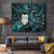 New Zealand Aotearoa Tapestry Maori Wheku Paua Shell Glitter Turquoise