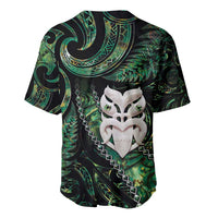 New Zealand Aotearoa Baseball Jersey Maori Wheku Paua Shell Glitter Green LT05 - Polynesian Pride