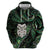 New Zealand Aotearoa Hoodie Maori Wheku Paua Shell Glitter Green