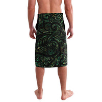 New Zealand Aotearoa Lavalava Maori Wheku Paua Shell Glitter Green LT05 - Polynesian Pride