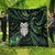 New Zealand Aotearoa Quilt Maori Wheku Paua Shell Glitter Green