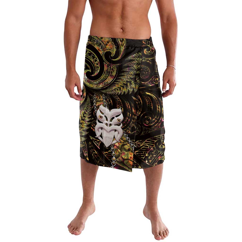New Zealand Aotearoa Lavalava Maori Wheku Paua Shell Glitter Gold LT05 Gold - Polynesian Pride
