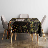 New Zealand Aotearoa Tablecloth Maori Wheku Paua Shell Glitter Gold LT05 - Polynesian Pride