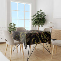 New Zealand Aotearoa Tablecloth Maori Wheku Paua Shell Glitter Gold LT05 - Polynesian Pride