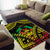 Aloha Tropical Palm Trees Area Rug Reggae Polynesian Pattern