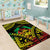 Aloha Tropical Palm Trees Area Rug Reggae Polynesian Pattern