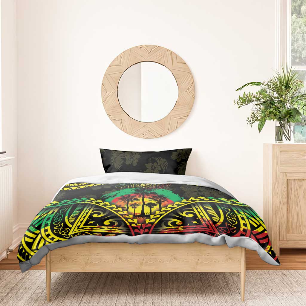 Aloha Tropical Palm Trees Bedding Set Reggae Polynesian Pattern LT05 - Polynesian Pride