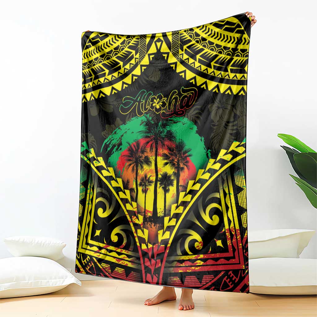 Aloha Tropical Palm Trees Blanket Reggae Polynesian Pattern LT05 - Polynesian Pride