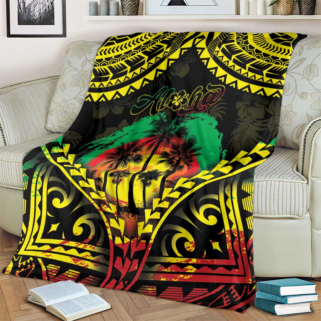 Aloha Tropical Palm Trees Blanket Reggae Polynesian Pattern LT05 - Polynesian Pride