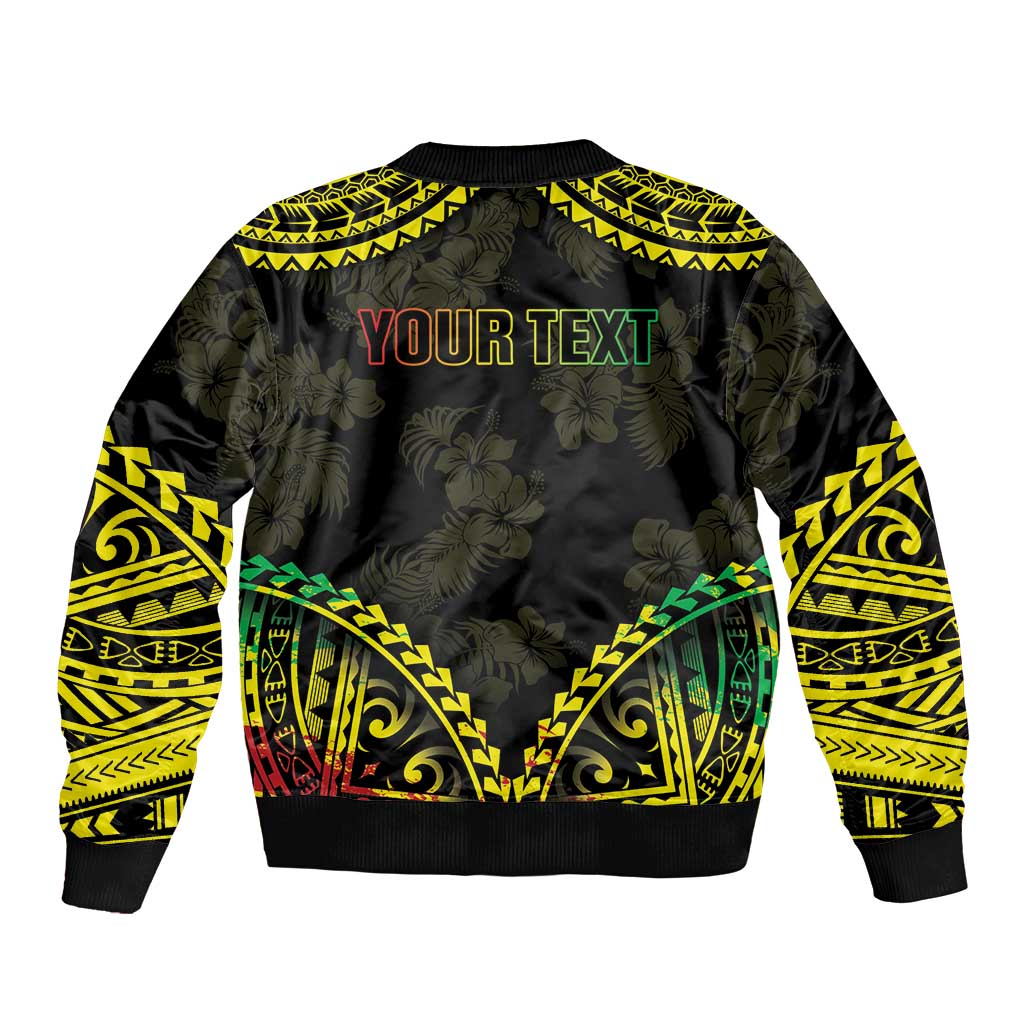 Aloha Tropical Palm Trees Bomber Jacket Reggae Polynesian Pattern LT05 - Polynesian Pride