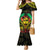 Aloha Tropical Palm Trees Family Matching Mermaid Dress and Hawaiian Shirt Reggae Polynesian Pattern