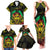 Aloha Tropical Palm Trees Family Matching Tank Maxi Dress and Hawaiian Shirt Reggae Polynesian Pattern