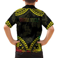 Aloha Tropical Palm Trees Kid Hawaiian Shirt Reggae Polynesian Pattern LT05 - Polynesian Pride