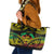 Aloha Tropical Palm Trees Leather Tote Bag Reggae Polynesian Pattern