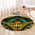 Aloha Tropical Palm Trees Round Carpet Reggae Polynesian Pattern