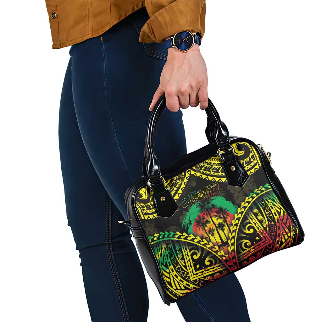 Aloha Tropical Palm Trees Shoulder Handbag Reggae Polynesian Pattern LT05 - Polynesian Pride