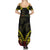 Aloha Tropical Palm Trees Summer Maxi Dress Reggae Polynesian Pattern