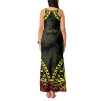 Aloha Tropical Palm Trees Tank Maxi Dress Reggae Polynesian Pattern LT05 - Polynesian Pride