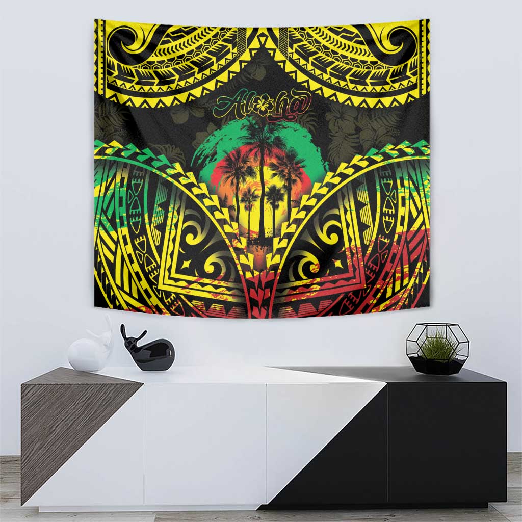 Aloha Tropical Palm Trees Tapestry Reggae Polynesian Pattern LT05 - Polynesian Pride