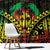 Aloha Tropical Palm Trees Window Curtain Reggae Polynesian Pattern