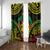 Aloha Tropical Palm Trees Window Curtain Reggae Polynesian Pattern