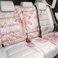 Polynesia Hammerhead Shark Back Car Seat Cover Tropical Flowers Tribal Pattern Peach LT05 - Polynesian Pride