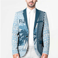 Custom Fiji Regatta Blazer Palm Tree Tapa Pattern LT05 - Polynesian Pride