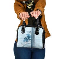 Fiji Regatta Shoulder Handbag Palm Tree Tapa Pattern LT05 One Size Blue - Polynesian Pride