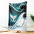 Aotearoa New Zealand Blanket Maori Wera Paua Shell Teal Glitter