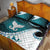 Aotearoa New Zealand Quilt Bed Set Maori Wera Paua Shell Teal Glitter