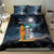 Hawaii Halloween Bedding Set Hallowaiian Skeleton Surf