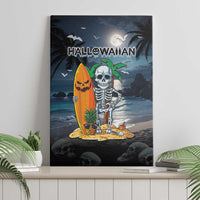 Hawaii Halloween Canvas Wall Art Hallowaiian Skeleton Surf LT05 - Polynesian Pride