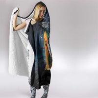 Hawaii Halloween Hooded Blanket Hallowaiian Skeleton Surf LT05 - Polynesian Pride