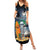 Personalised Hawaii Halloween Summer Maxi Dress Hallowaiian Skeleton Surf