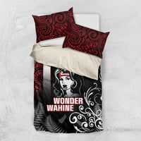 New Zealand Aotearoa Mana Wahine Bedding Set LT05 US Twin 172cm x 218cm Black - Polynesian Pride
