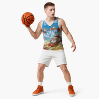 Guam Christmas Basketball Jersey Felis Pasgua Chilling Santa LT05 - Polynesian Pride
