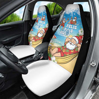 Guam Christmas Car Seat Cover Felis Pasgua Chilling Santa LT05 - Polynesian Pride