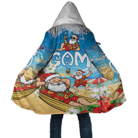 Guam Christmas Cloak Felis Pasgua Chilling Santa LT05 Unisex Blue - Polynesian Pride