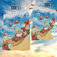 Guam Christmas Garden Flag Felis Pasgua Chilling Santa LT05 - Polynesian Pride