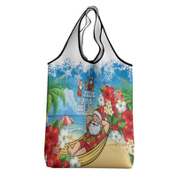 Guam Christmas Grocery Bag Felis Pasgua Chilling Santa LT05 - Polynesian Pride