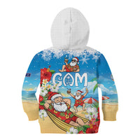 Guam Christmas Kid Hoodie Felis Pasgua Chilling Santa LT05 - Polynesian Pride