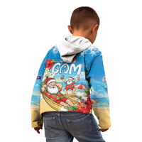 Guam Christmas Kid Hoodie Felis Pasgua Chilling Santa LT05 - Polynesian Pride