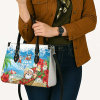 Guam Christmas Leather Bag Felis Pasgua Chilling Santa LT05 - Polynesian Pride