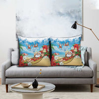 Guam Christmas Pillow Cover Felis Pasgua Chilling Santa LT05 - Polynesian Pride